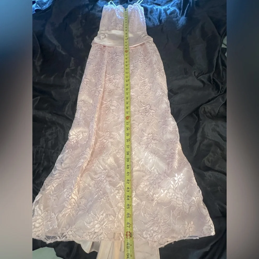 Roberta Bridal Pink Lace Prom Dress - Picture 11 of 11